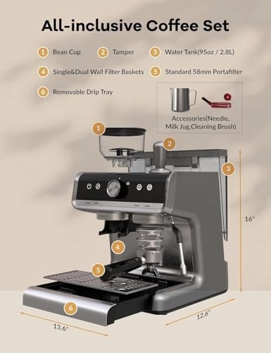 Bean to Cup KK00002A - Built-in Grinder Milk Frother