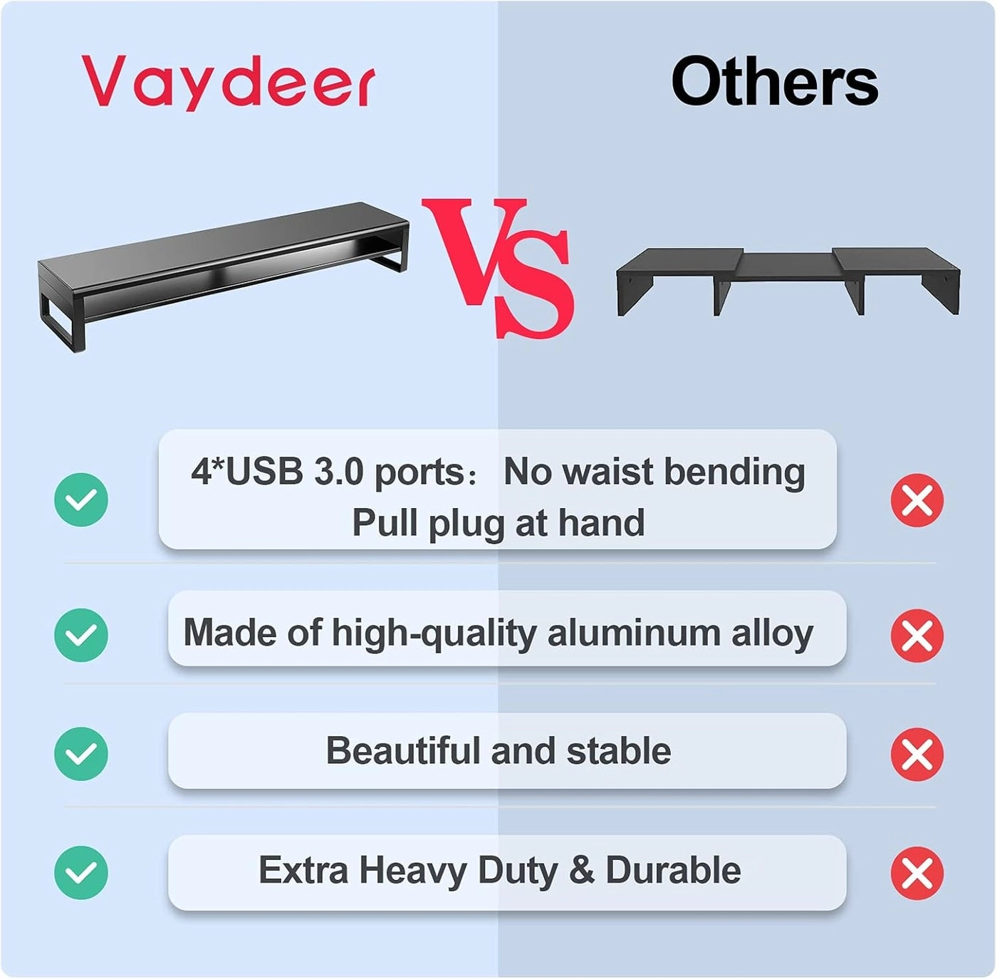 Dual Monitor Stand - 27 Inches