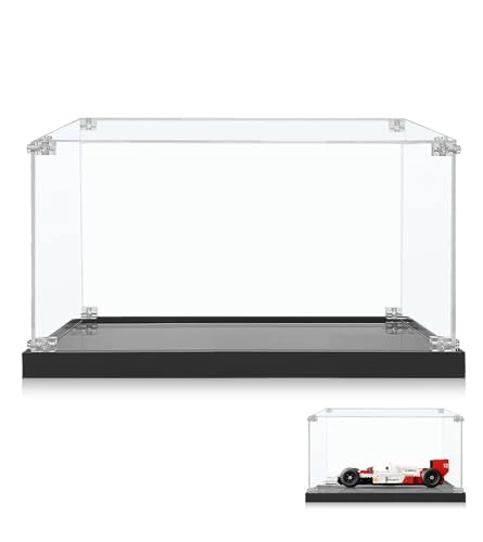 Acrylic Display Case - 38 x 20 x 20 cm for Lego Icons McLaren F1 MP4/4 & Ayrton Senna 10330