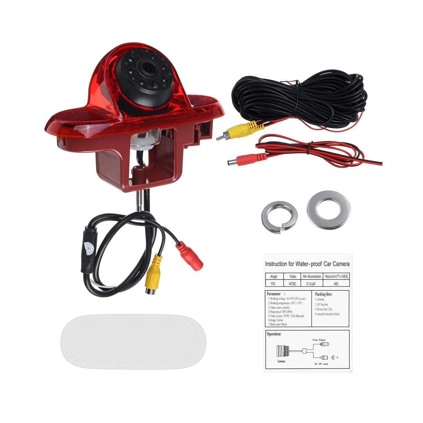 CCD HD Auto Car Rear View Camera - Night Vision 420-700TV Lines