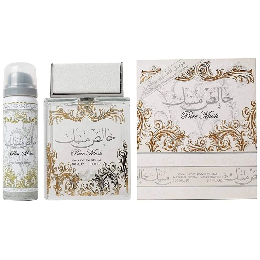 Lattafa Pure Musk Eau de Parfum - 100 ml + Deodorant - 50 ml