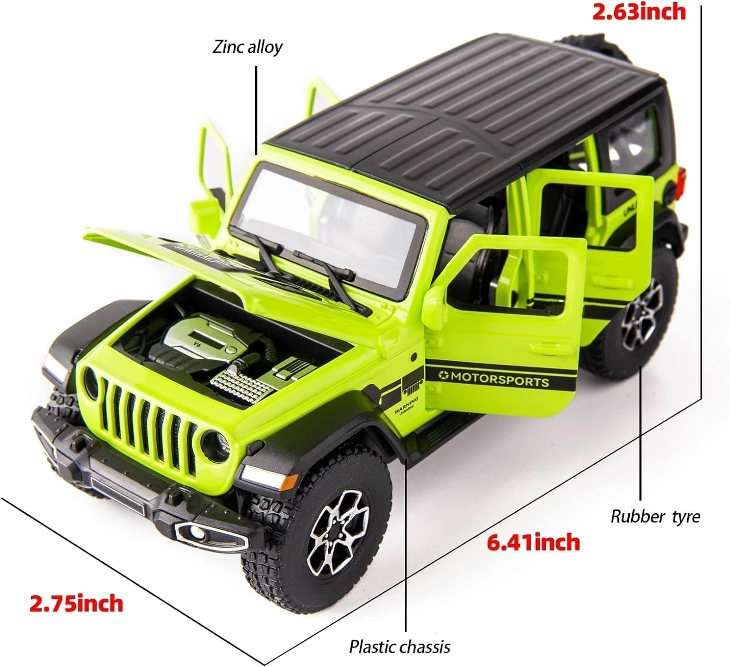 Wrangler Rubicon - 1:32 Scale 1.0 Count