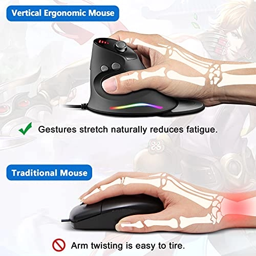 Vertical Gaming Mouse - USB