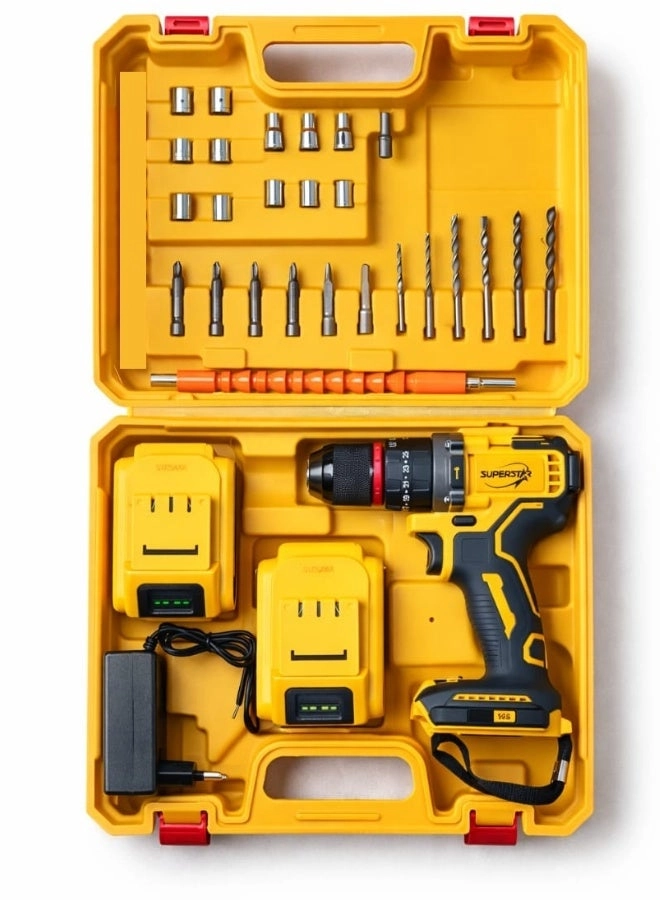Cordless Drill Driver - 48V 2x21V 7500mAh Kit