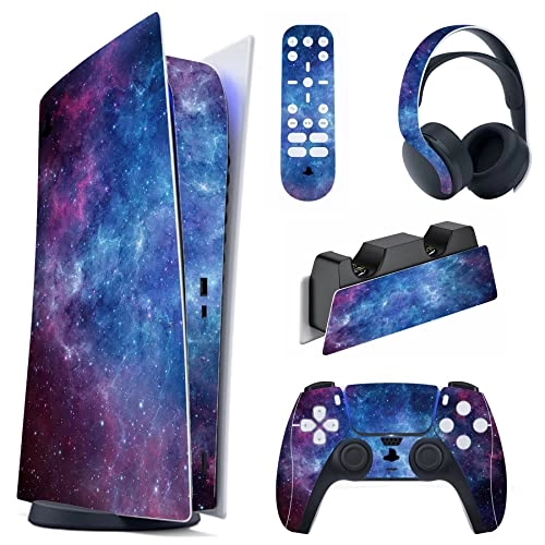 Great Wave Dual Side Full Set Skin Decal - PS5 Digital Edition