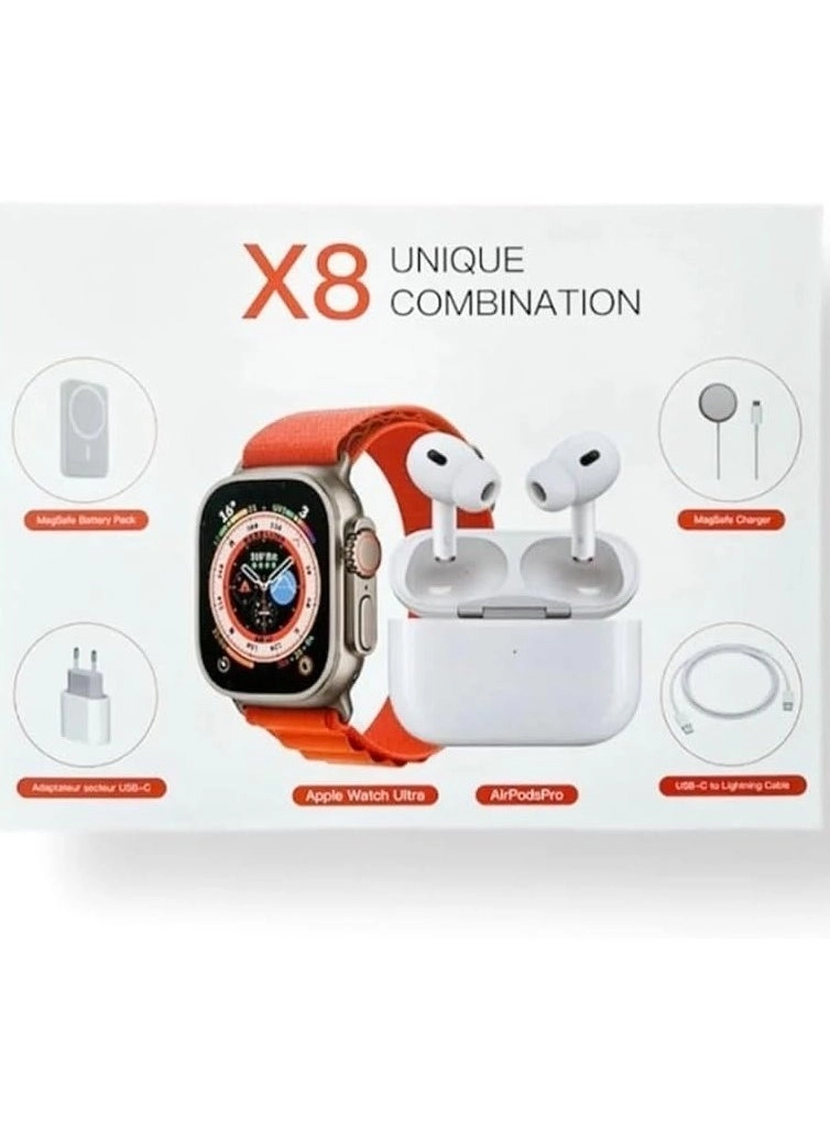 X8 + Strap + Pods Pro + External Battery + Wireless Charger + Charging Adapter + Data Cable