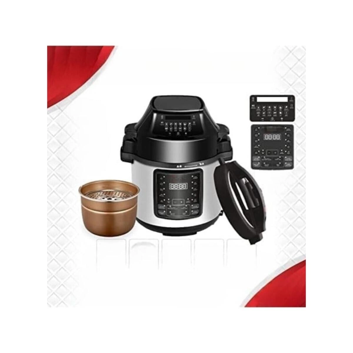 2-in-1 Air Fryer & Pressure Cooker - 6L
