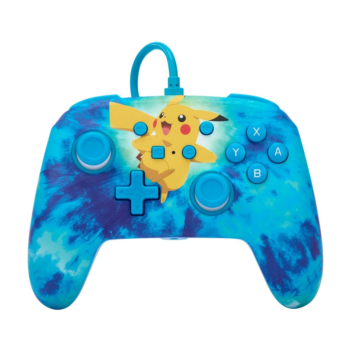 Enhanced Nintendo Switch Wired Controller - Tie Dye Pikachu Nintendo Switch