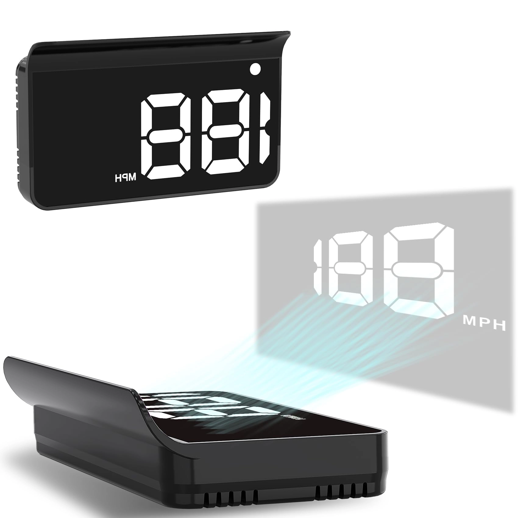 KUOWEIHUD K1 - GPS HUD USB Plug and Play Auto Brightness
