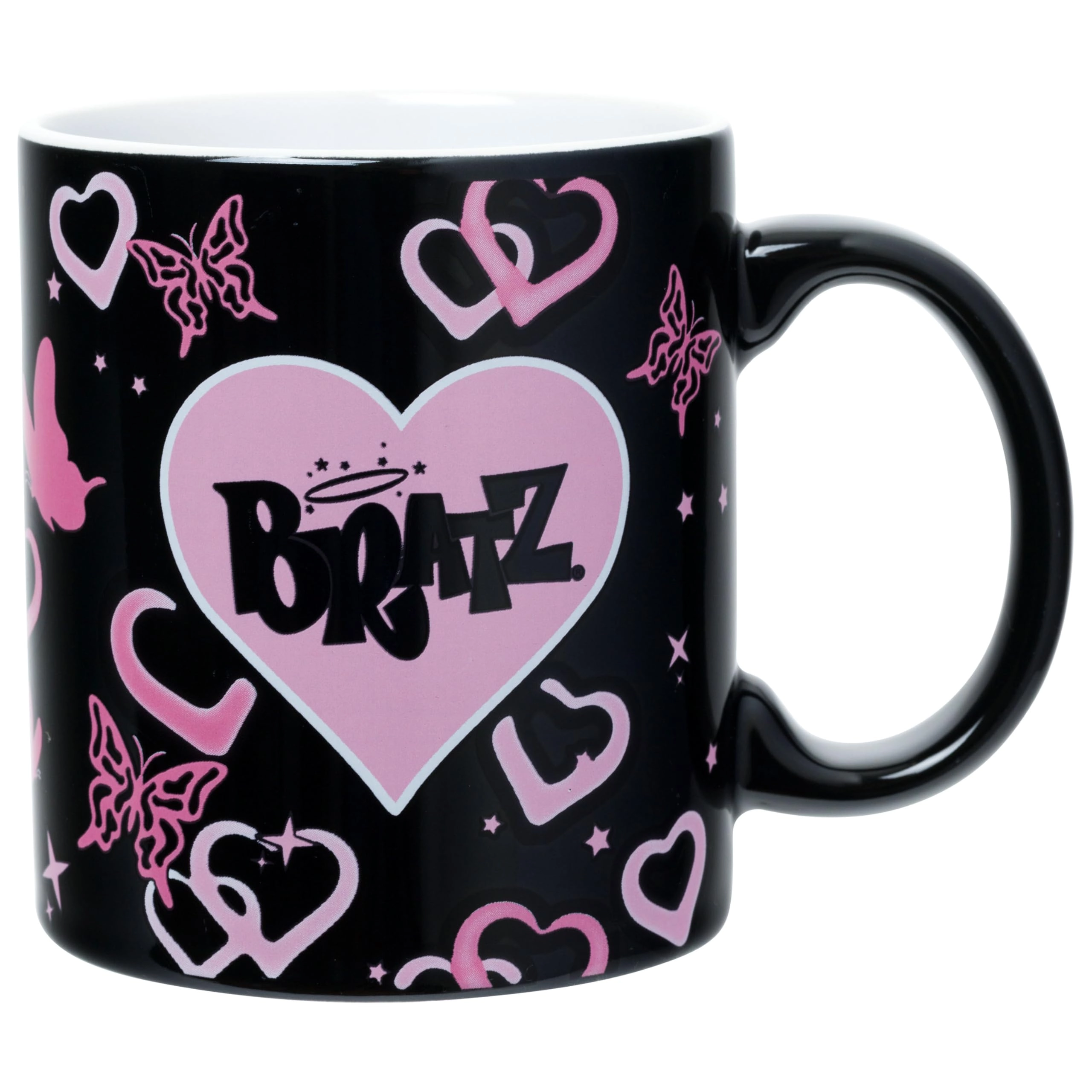 Silver Buffalo Bratz Logo and Wings Ceramic Mug