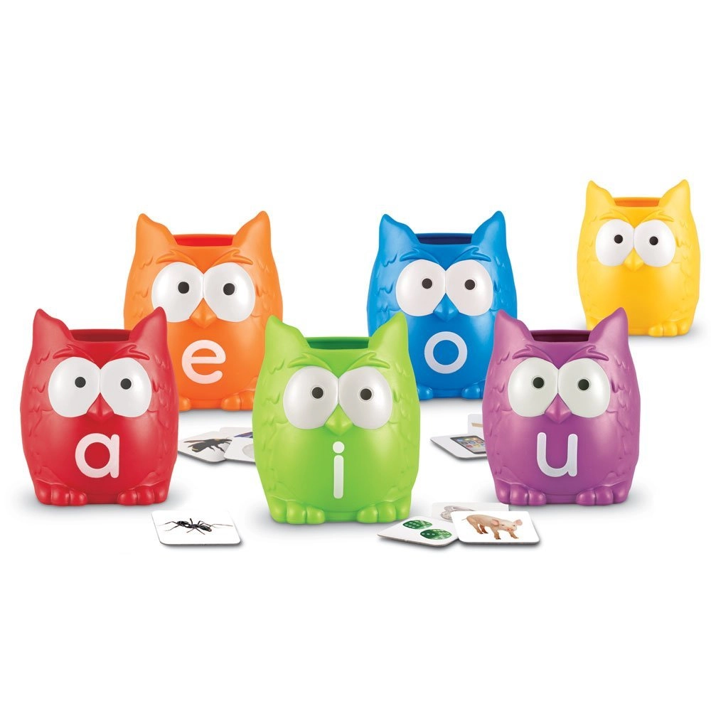 Learning Resources Vowel Owls Sorting Set - 5 years and above 106 pieces