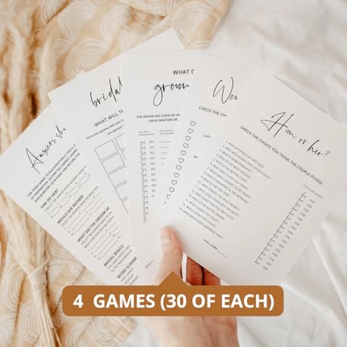 Bridal Shower Games - English Adult 30