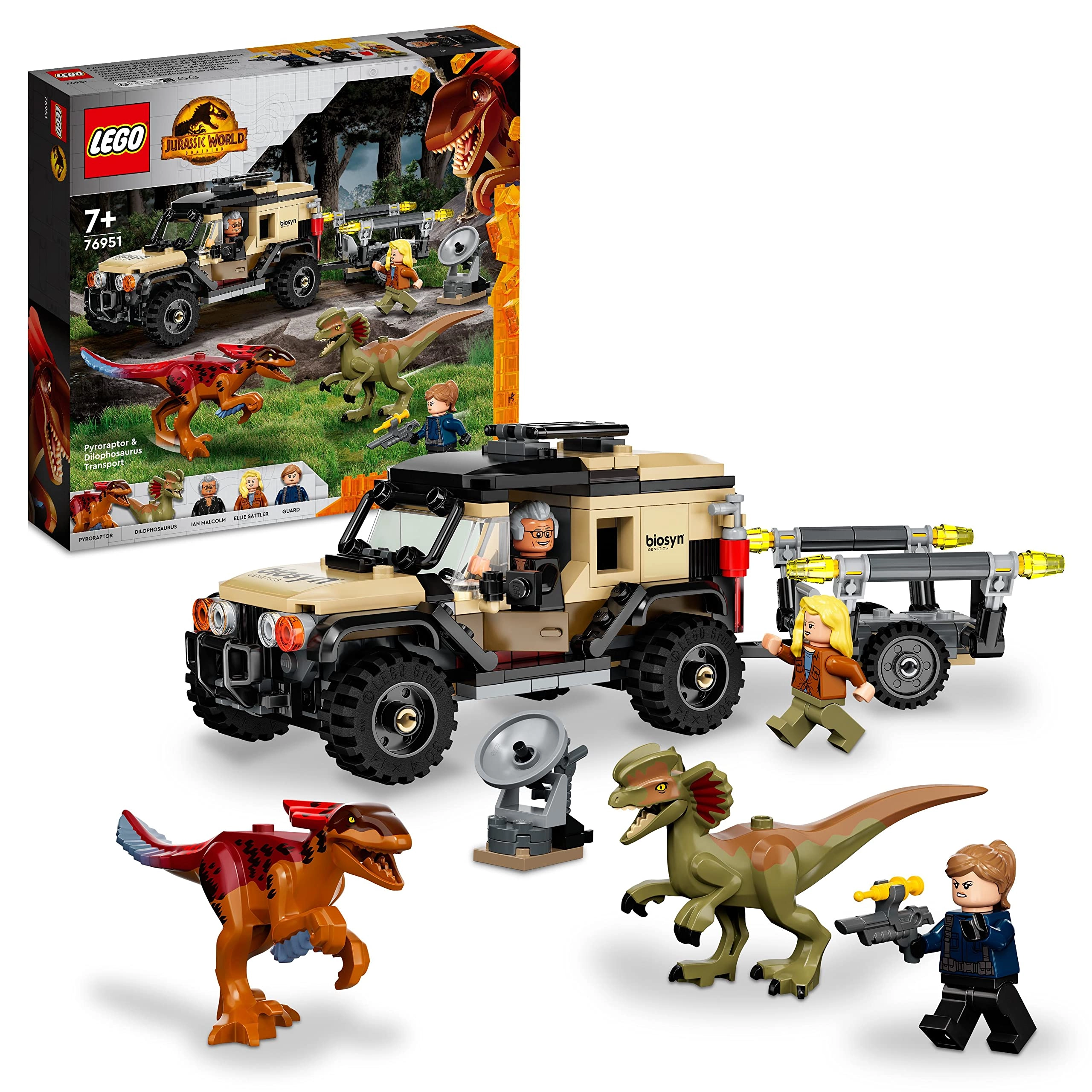 LEGO Jurassic World Pyroraptor & Dilophosaurus Transport (76951)