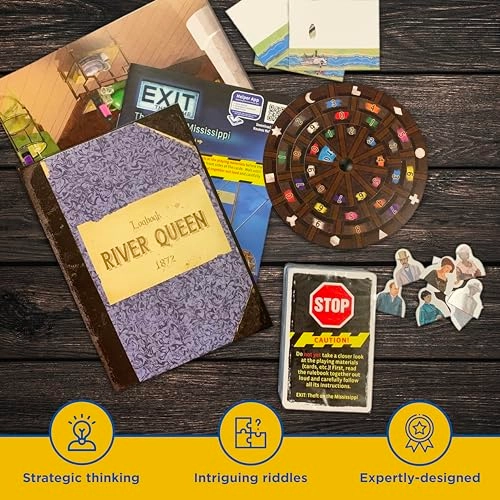 EXIT: Theft on The Mississippi - Escape Room Game Card-Based