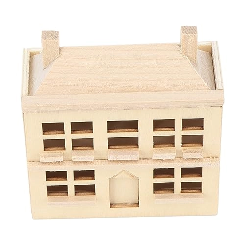 Miniature Dollhouse Villa House - 1:12 birch