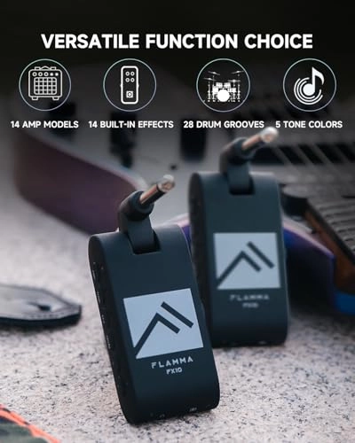 FX10 - 14 Amplifier Models 14 Built-in Effects 28 Drum Grooves