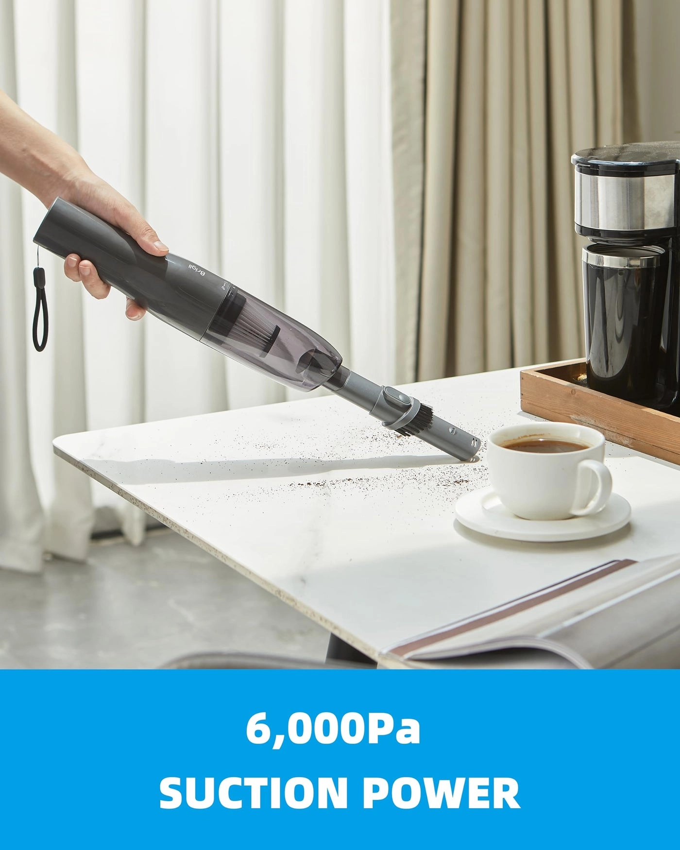 Crevice Vacuum - Cordless 2-in-1 USB-C Rechargeable