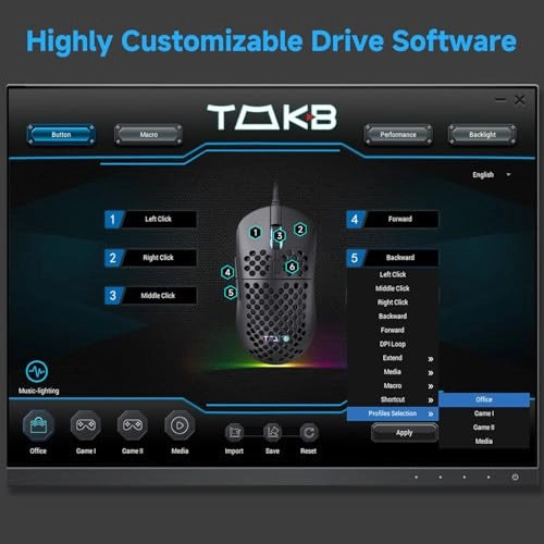 Falcon M1SE Gaming Mouse - USB