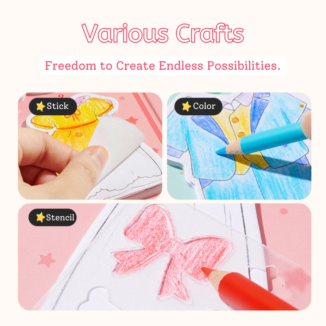 DIY Post-It Dress Up Kit - 3+ years 31 pcs