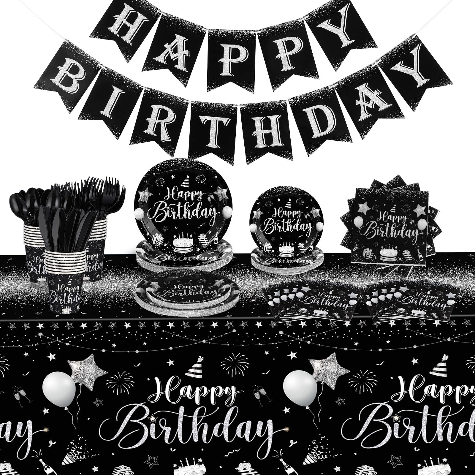 171 Pcs Happy Birthday Party Supplies