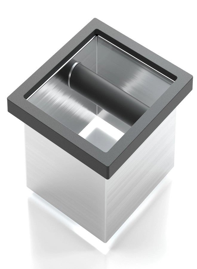 Bulipu Knock Box - Bottomless Stainless Steel