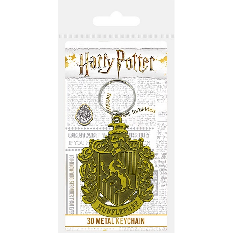Crest Metal Keychain - Harry Potter Hufflepuff