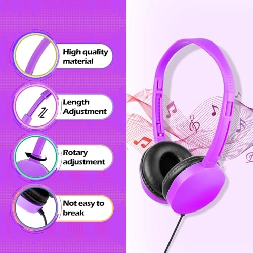 Classroom Kids Headphones Wired Headphone 20 Pack