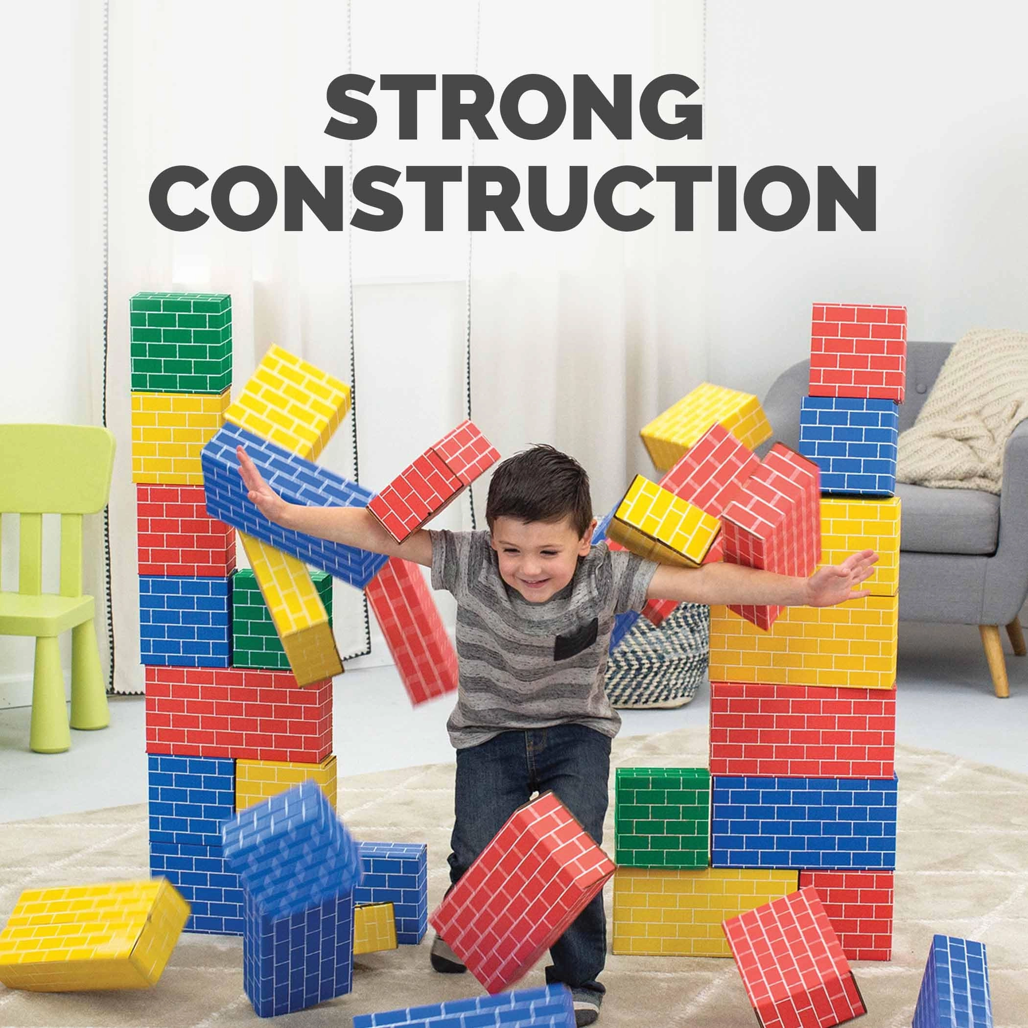 Cardboard Building Blocks - 40 pcs