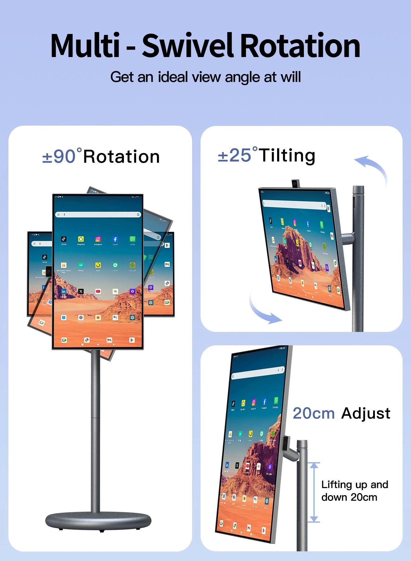 Portable Smart TV - 1080P 27 inch
