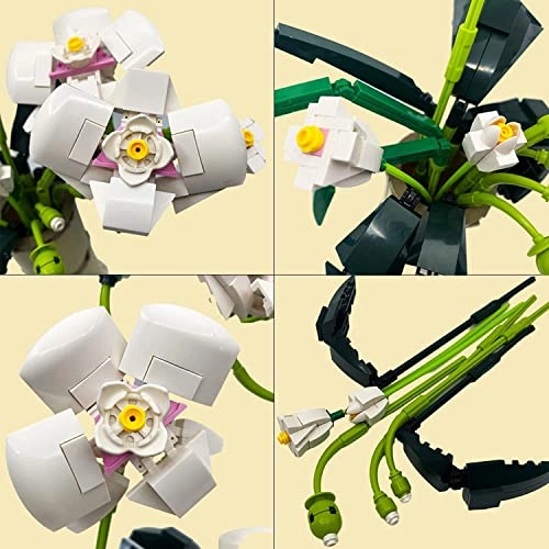 Flower Bouquet Building Kit Orchid - 588pcs