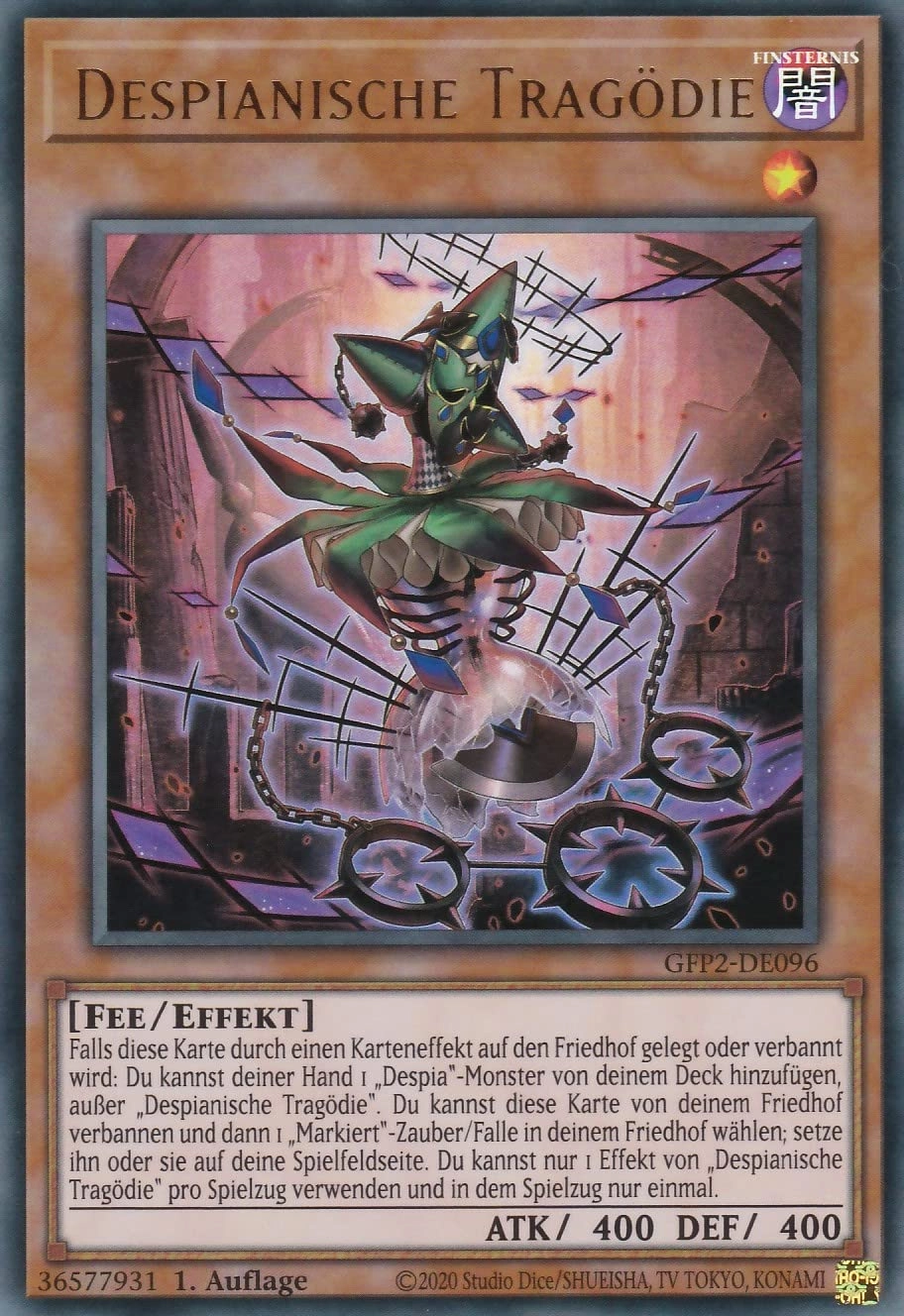 TCG Toys Yugioh Despiano Tragedy GFP2-DE096 - German