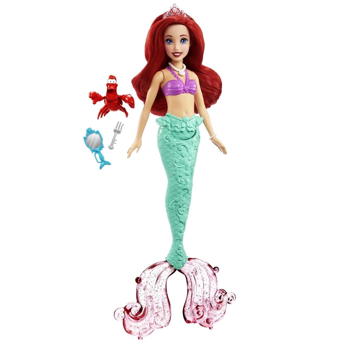 Mattel Ariel Marine Stories Doll - 28 cm Sebastian figure Ages 3+