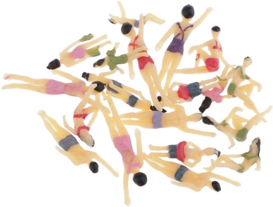 People Figures - 20pcs 1:100 Colorful