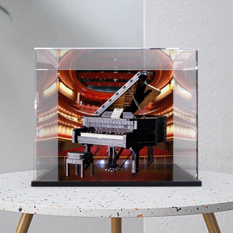 Lego Ideas Clear Acrylic Display Case (21323) - Acrylic High Wood Bottom