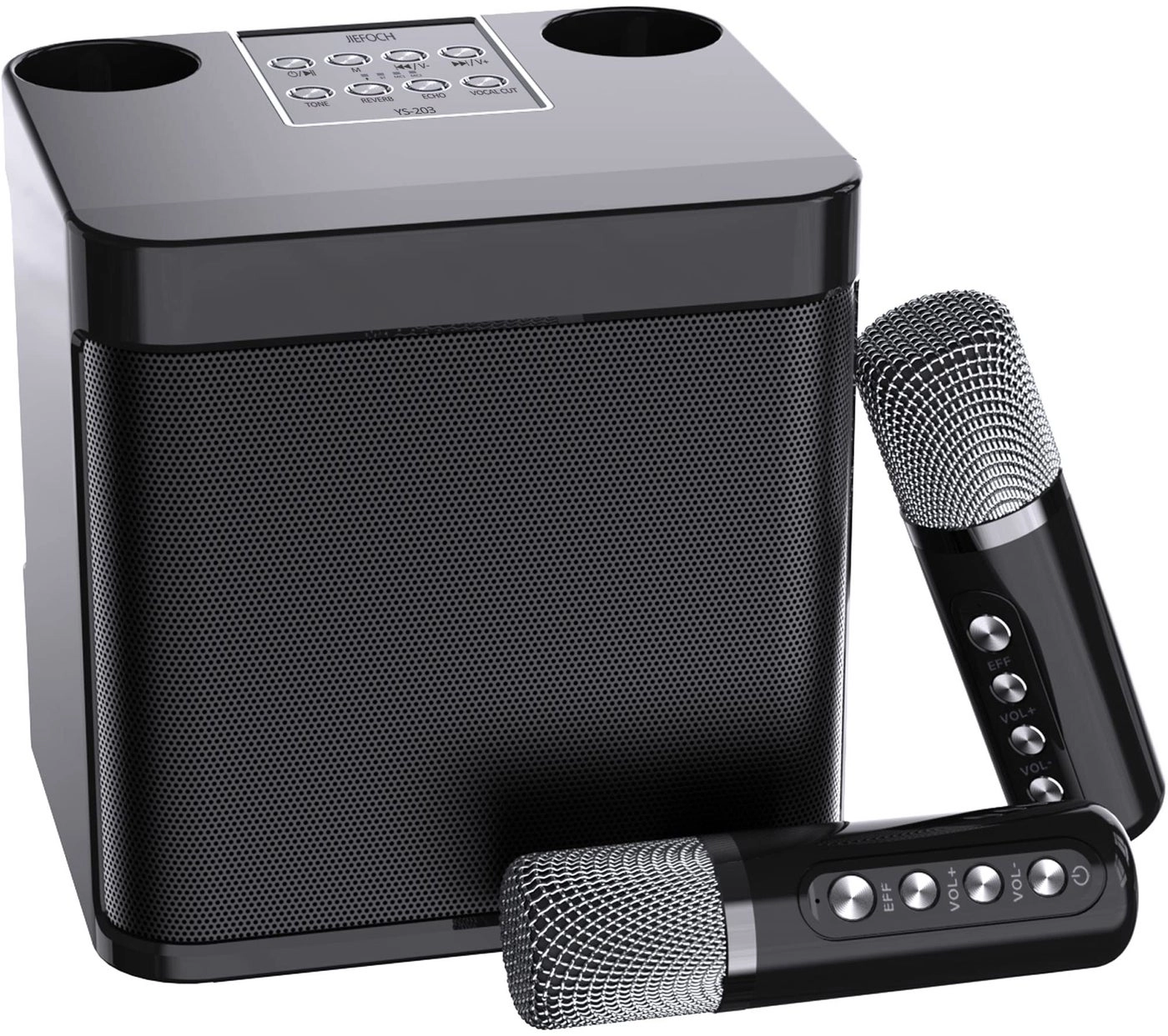 Mini Karaoke Machine - 2 Wireless Microphones