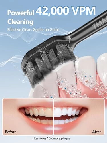 Sonic Electric Toothbrush - 3 Intensity Levels 5 Modes 40000 VPM