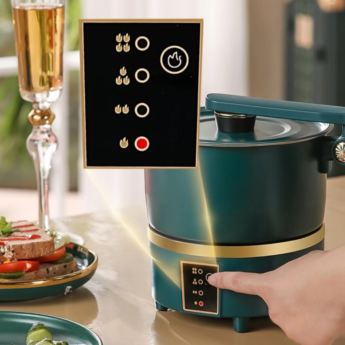 Multifunctional Electric Split Cooker - 220V Induction Base