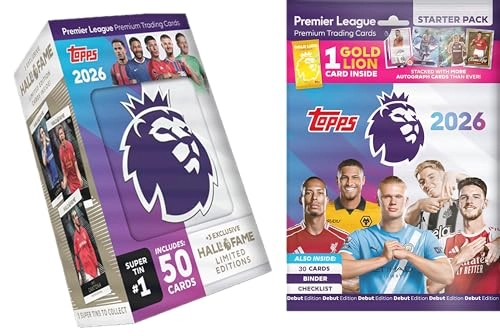 Premier League 2026 - Debut Edition Super Tin 1 - 50pcs + Premier League 2026 - Debut Edition Exclusive Starter Pack - 30pcs