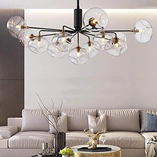 G9 Nordic Creative Glass Bubble Chandelier - 13 head Golden.