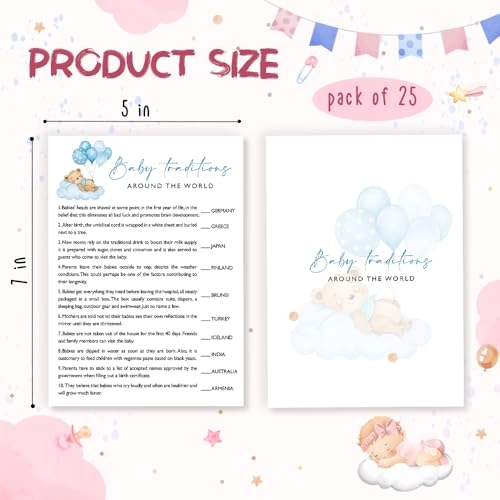 Baby Traditions Around The World Baby Shower Games - Adult 25