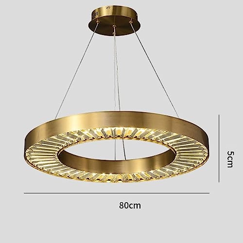 Crystal Chandelier - Golden tricolor light 100*38*30cm