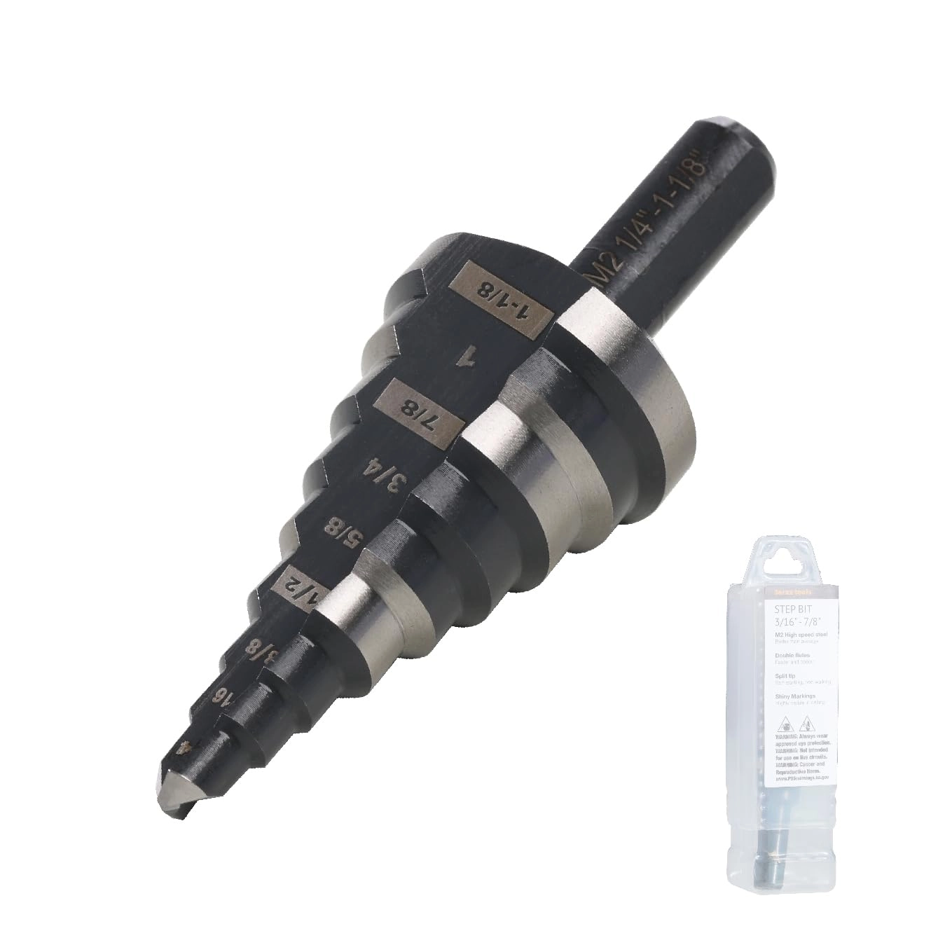 Step Drill Bit - M2 High Speed Steel 14 to 118