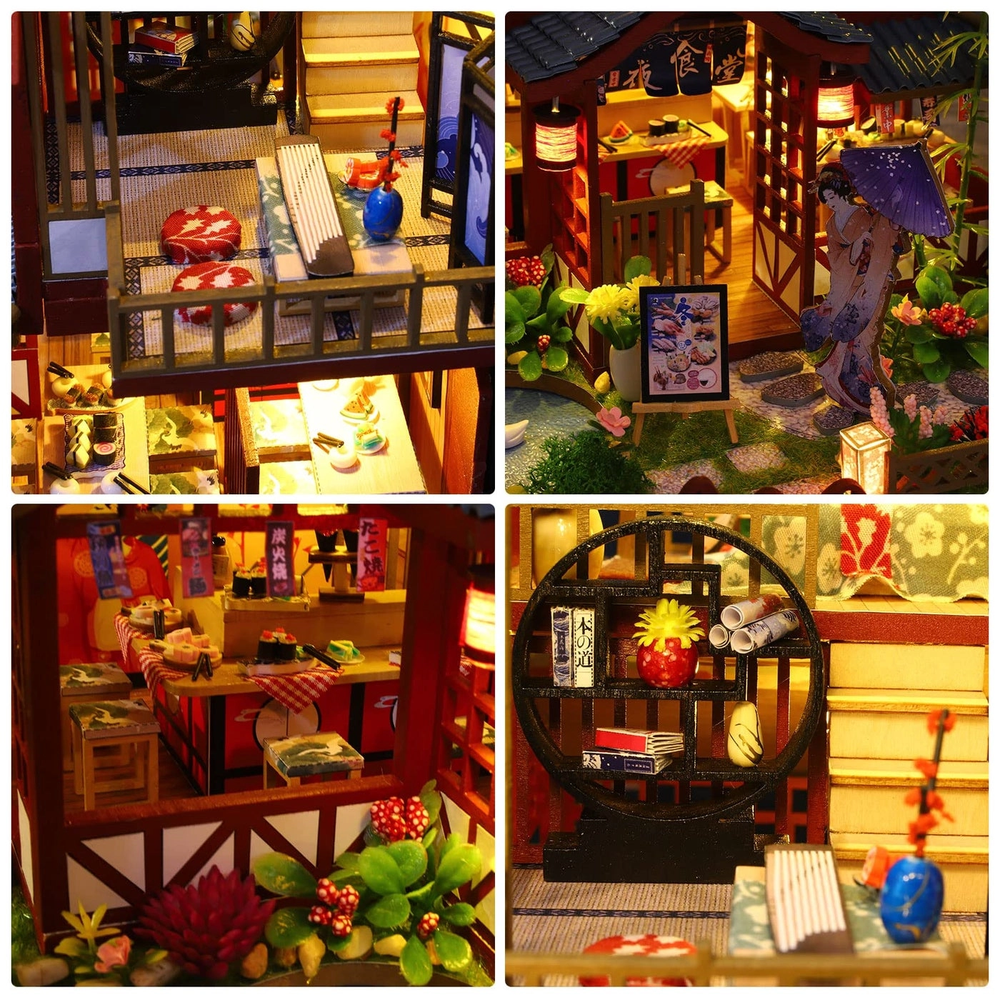 DIY Miniature Dollhouse Kit - Tiny House 1:24