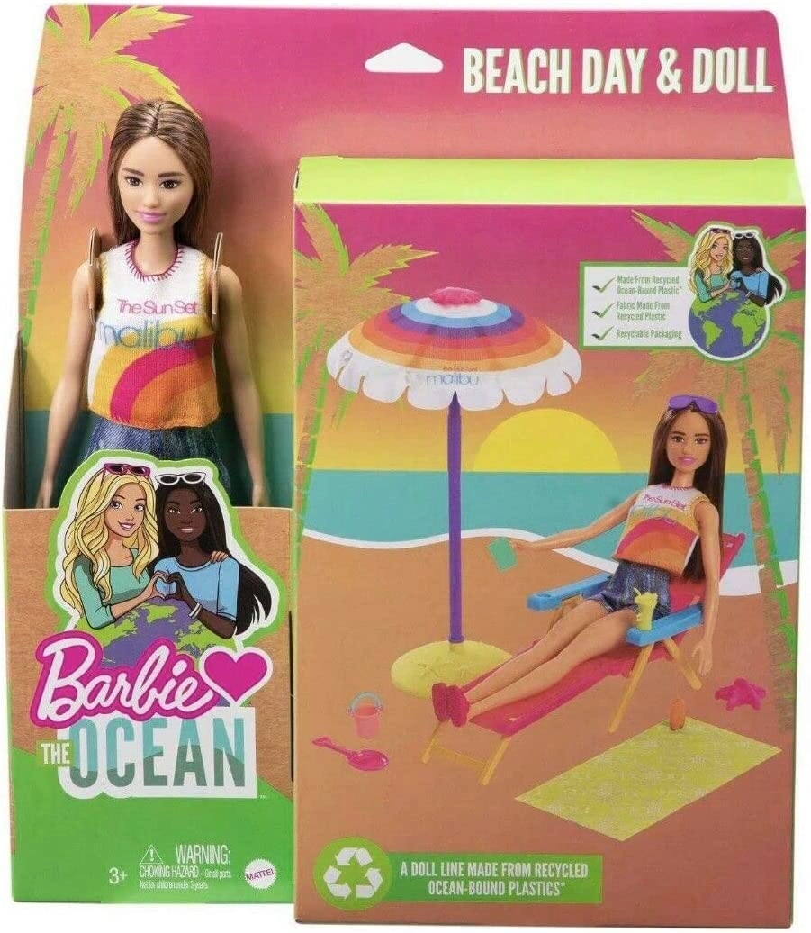 Barbie Loves the Ocean Doll and Playset - Plastic Medium Light Beach Ages 3+