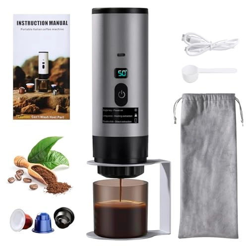 Portable Coffee Maker - ground coffee, NS and DG capsules