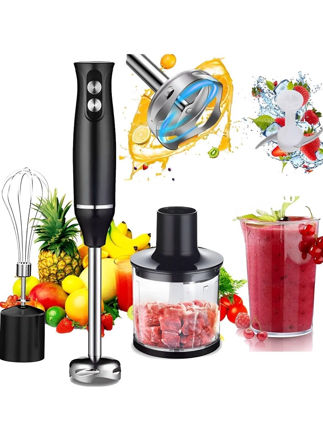 1710-4 - 4-in-1 Hand Blender Stainless Steel