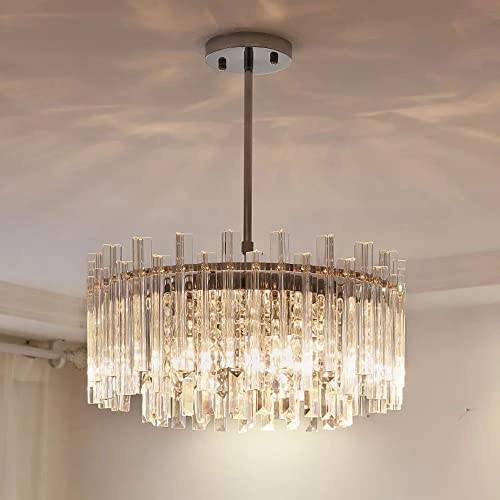 Round Crystal Hanging Light - 100cm