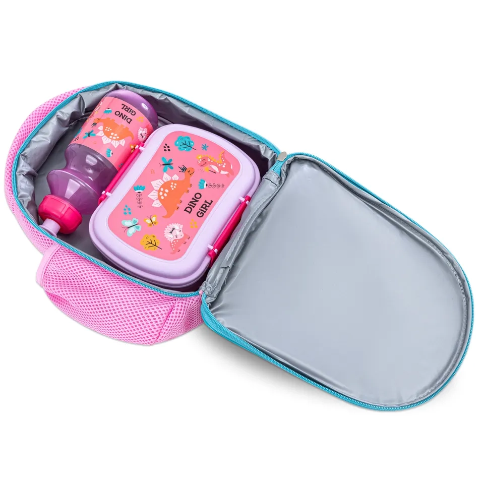 Lunch Bag - Dinosaurs + Lunch Box - 750 ml + Water Bottle - 450ml