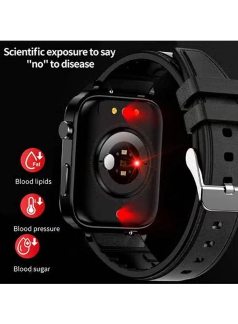 Smart Health Laser Therapy Watch - Dual-probe 650nm 1.70" full-touch HD AMOLED