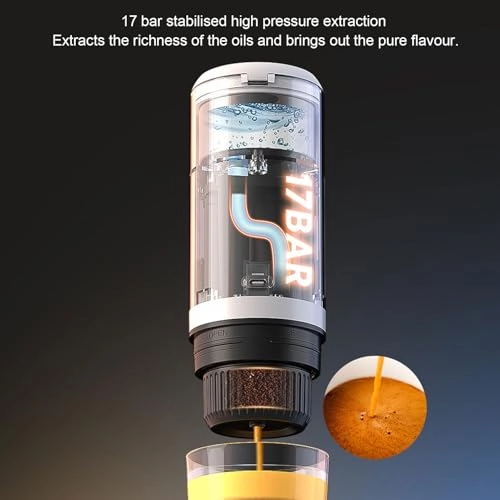 Portable Coffee Maker - 120ml coffee powder and capsules